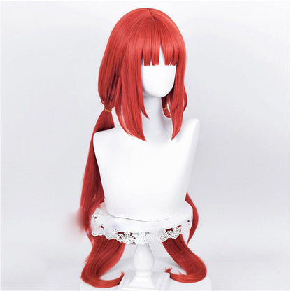 anime genshin impact nilou red long cosplay wig 539h