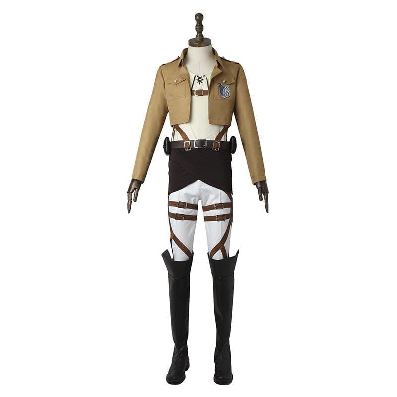 anime attack on titan eren jaeger the wings of freedom survey corps uniform set cosplay costume