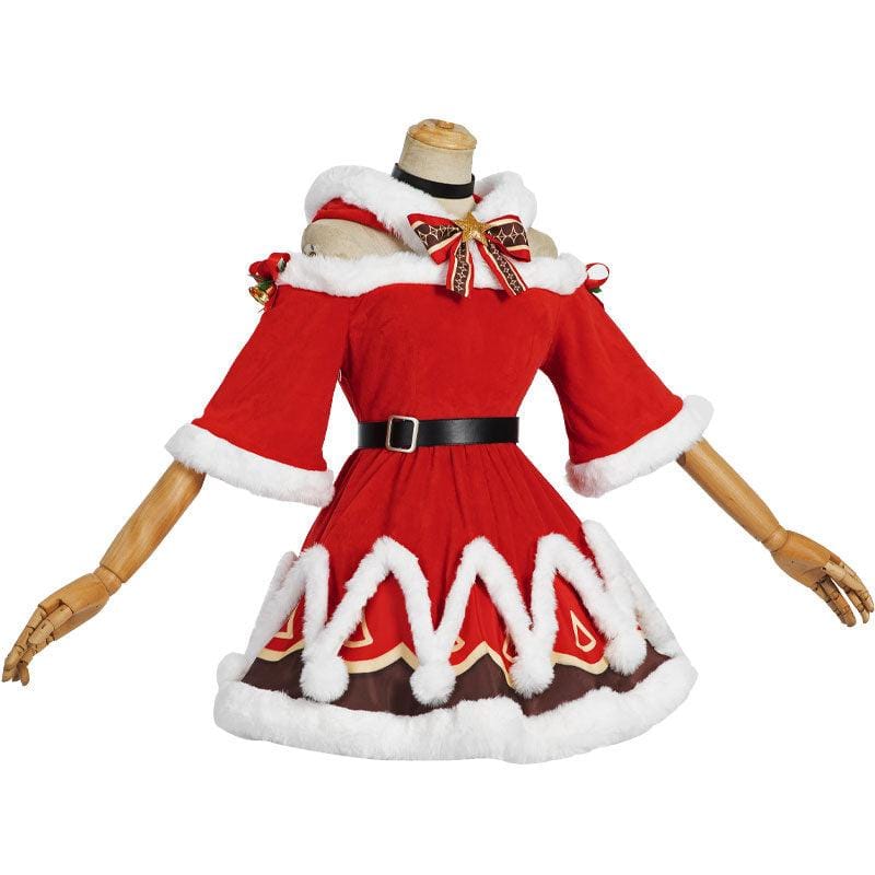 game genshin impact christmas barbara cosplay costume