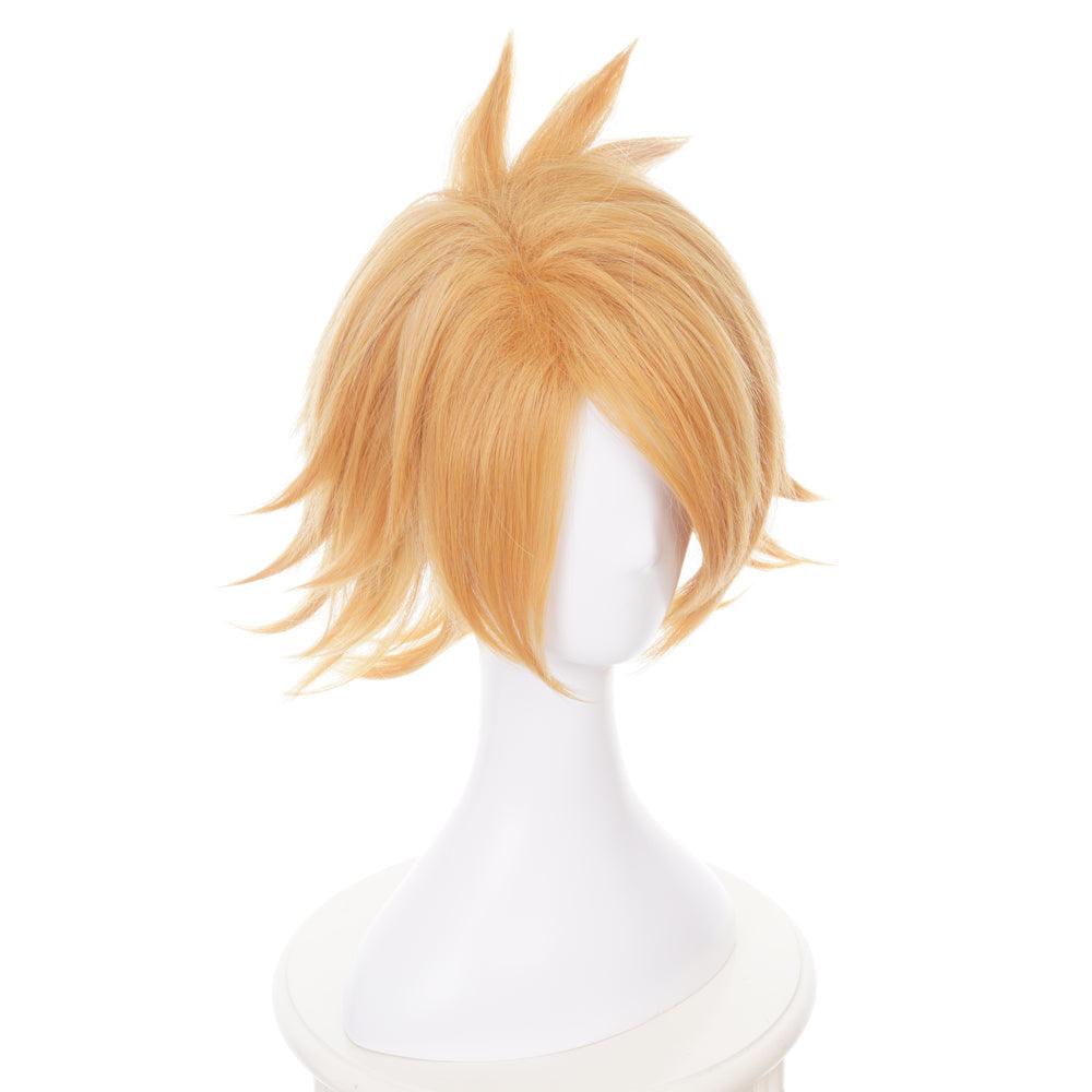 anime my hero academia kaminari denki yellow short cosplay wig qx19