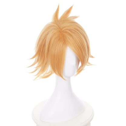 anime my hero academia kaminari denki yellow short cosplay wig qx19