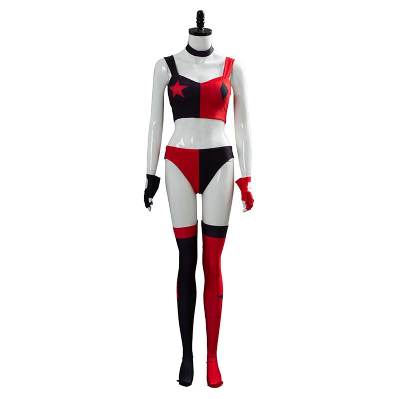 movie the suicide squad 2 birds of prey harley quinn ribbon outfits cosplay costumes