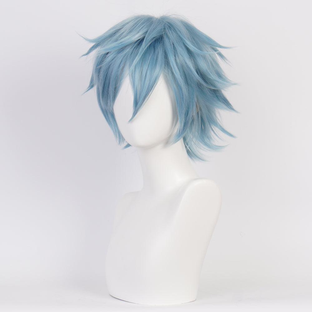 anime my hero academia shigaraki tomura blue short cosplay wig qx20