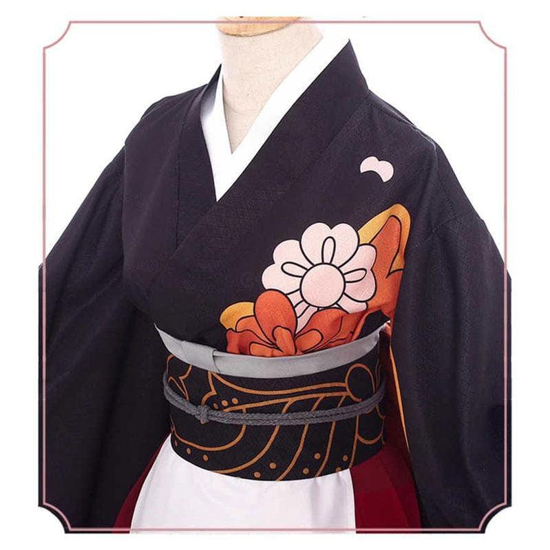 anime demon slayer kimetsu no yaiba kibutsuji muzan kochou shinobu kimono maid outfit cosplay costumes