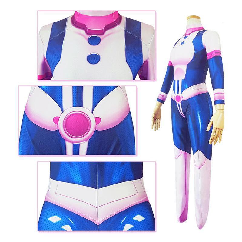 anime my hero academia ochaco uraraka combat bodysuit cosplay costume