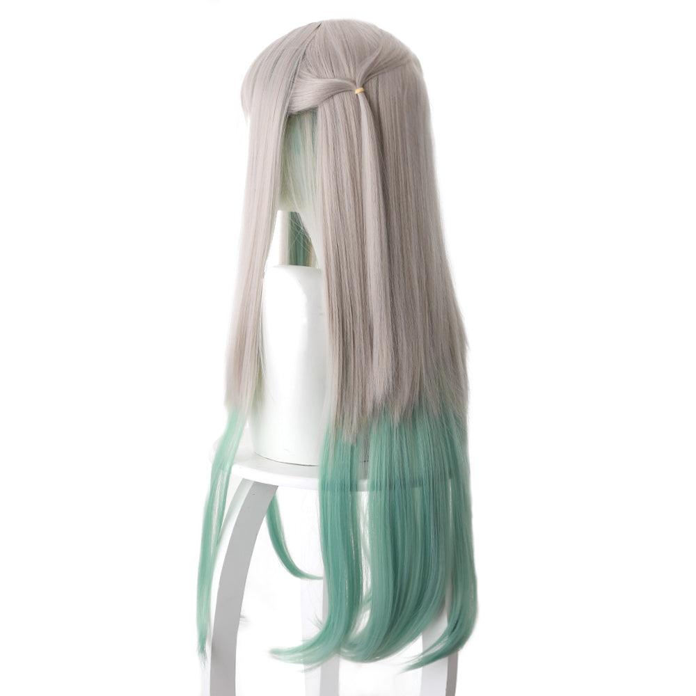 anime toilet bound hanako kun yashiro nene gray and green cosplay wig 497a