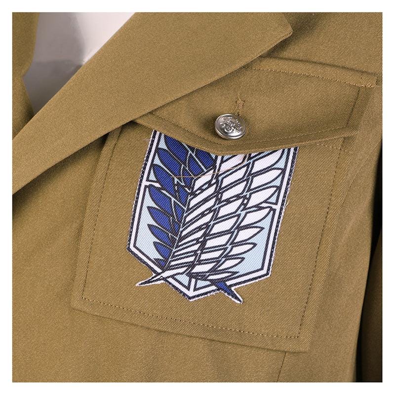 anime attack on titan levi ackerman survey corps coat cosplay costume
