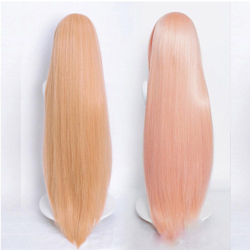 anime chainsaw man power pink long cosplay wig mm33