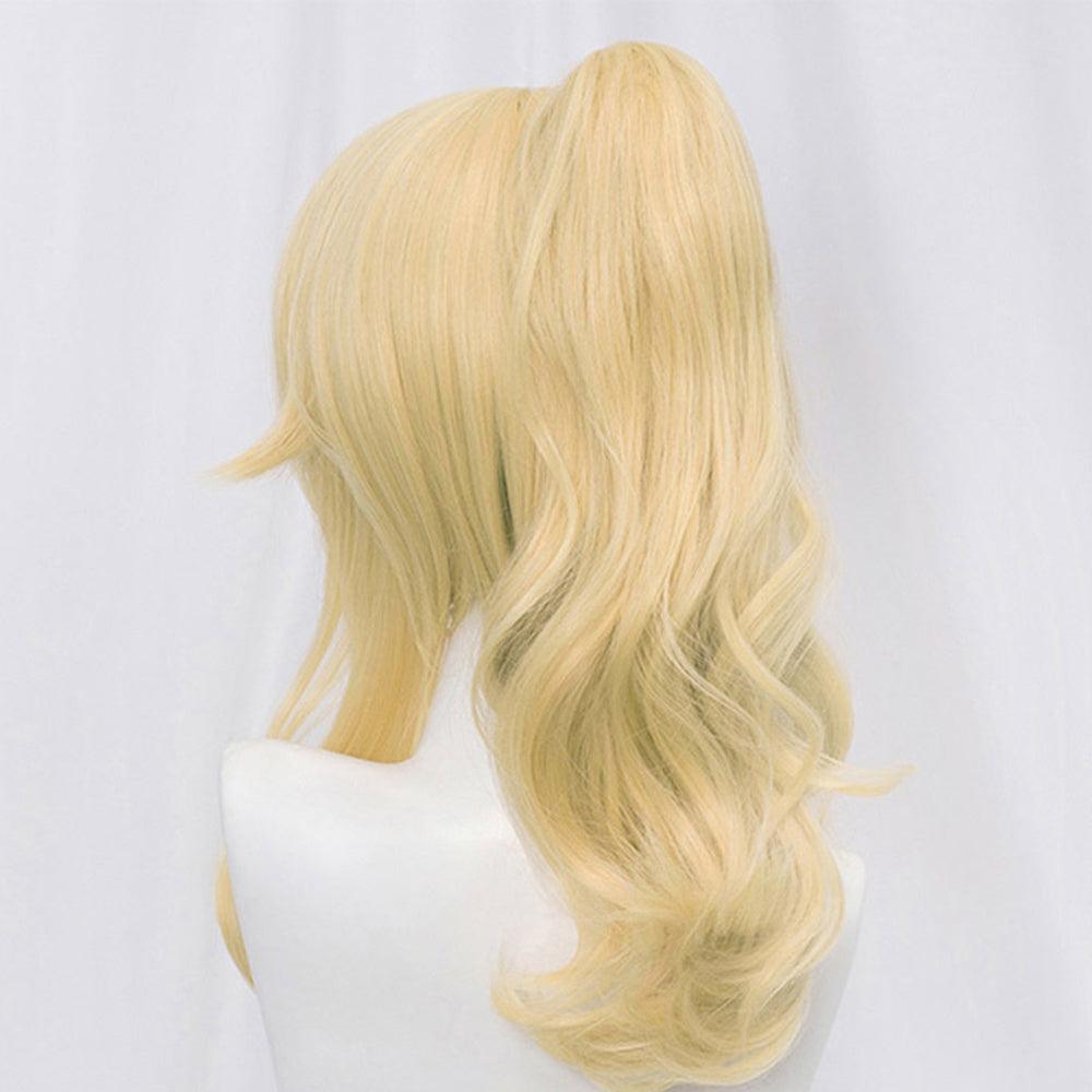 anime genshin impact jean gunnhildr golden medium cosplay wig mm09