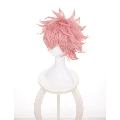 anime my hero academia mina ashido cosplay wigs short pink wig