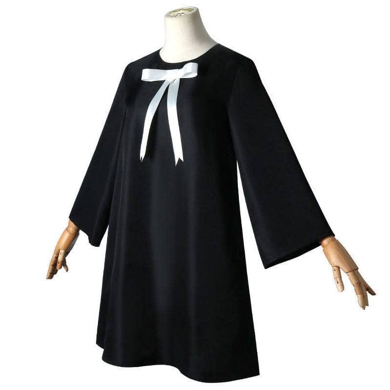 anime spy family anya forger black dress cosplay costumes