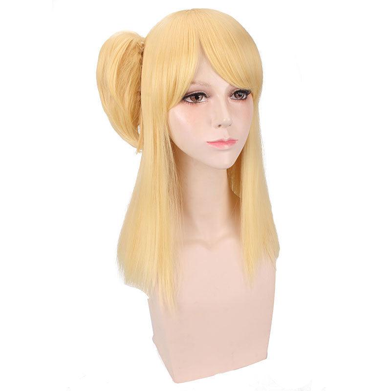 anime fairy taillucy heartfilia golden cosplay wigs