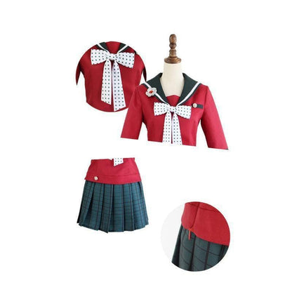 danganronpa v3 killing harmony harukawa maki school uniform cosplay costume set and wig halloween costume