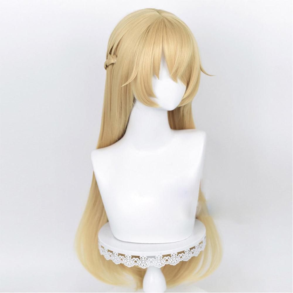 anime genshin impact fischl amy ein immernachtstraum golden cosplay wig mm03