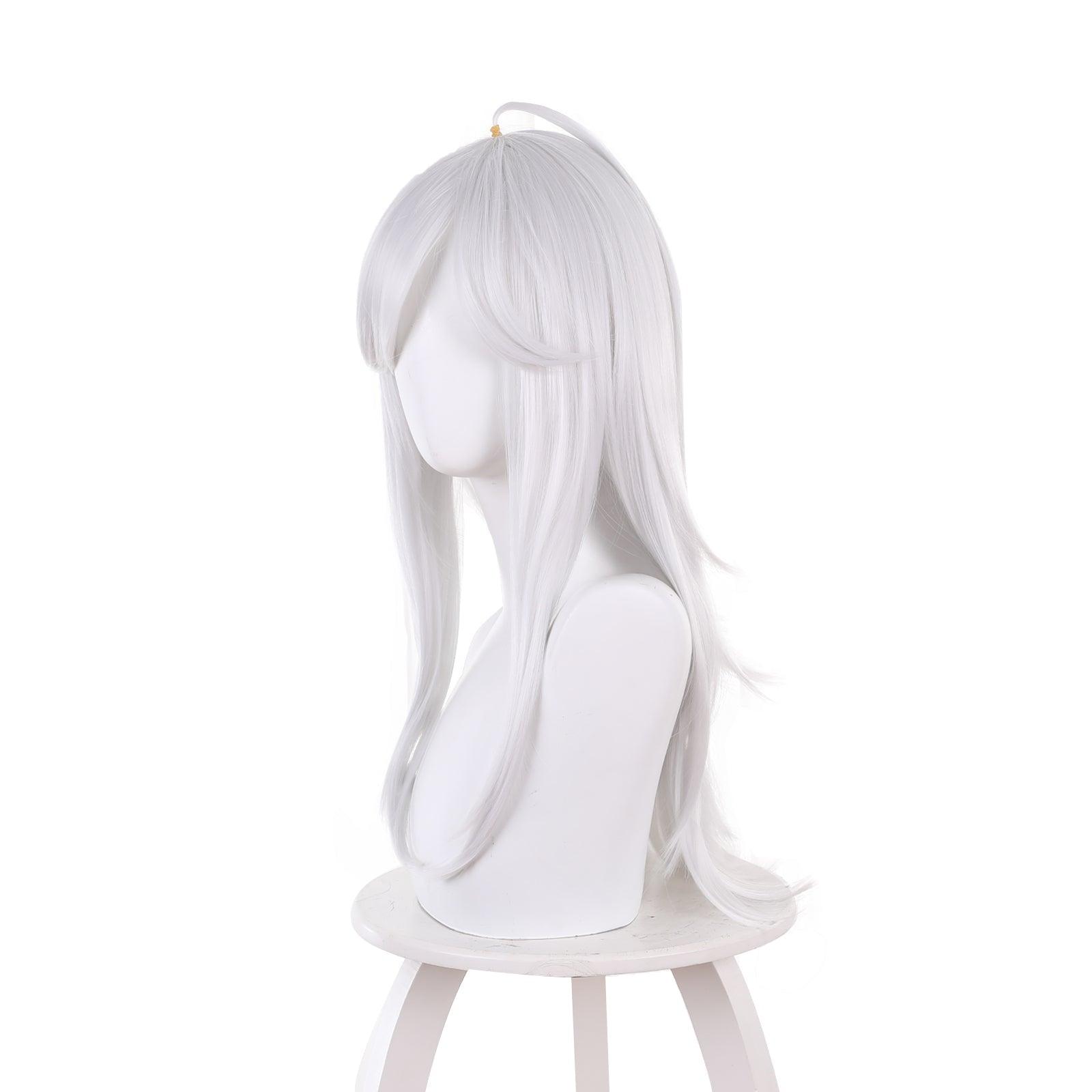 genshin impact cyno white long cosplay wig 539q