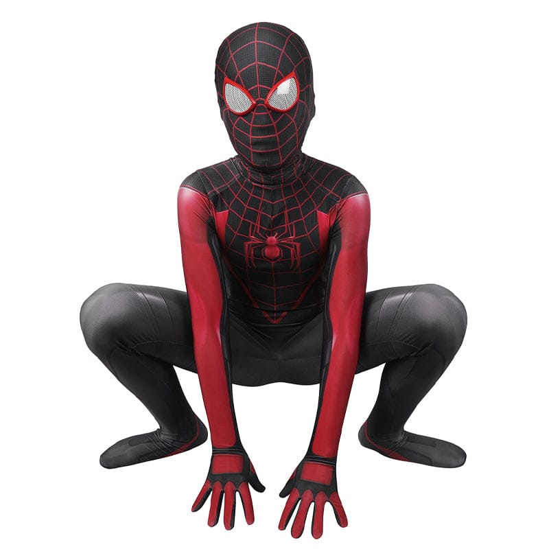 spiderman ps5 2 miles morales kids jumpsuit cosplay costumes