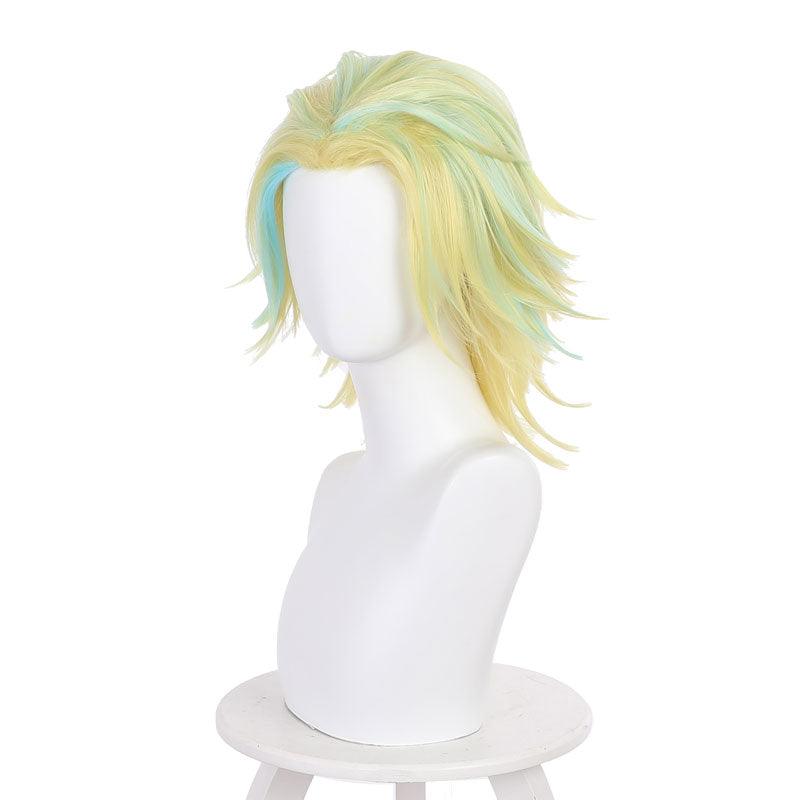 anime tokyo revengers rindo haitani yellow blue cosplay wigs