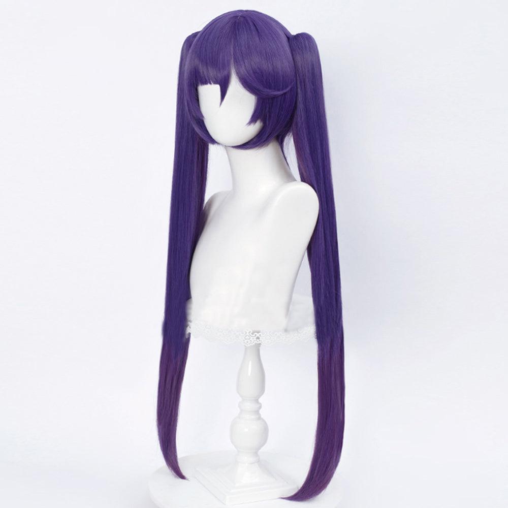 anime genshin impact astrologist mona megistus long purpe cosplay wig mm54