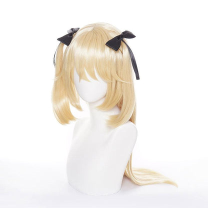 game genshin impact fischl blonde cosplay wigs