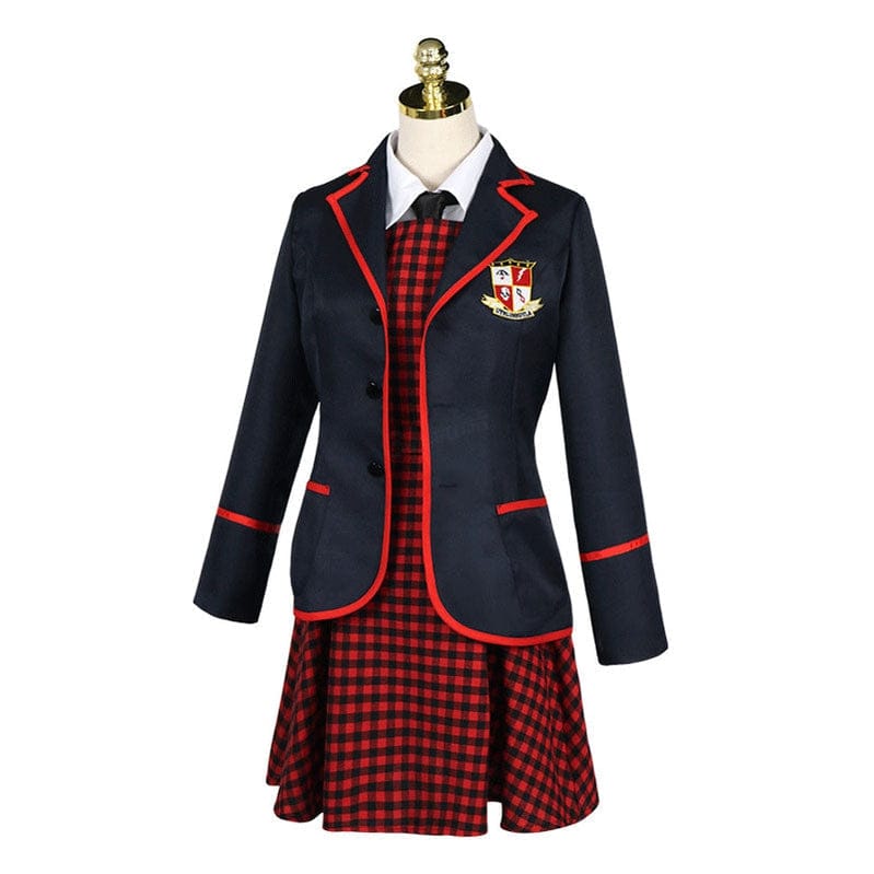 tv the umbrella academy female jk school uniform cosplay costumes