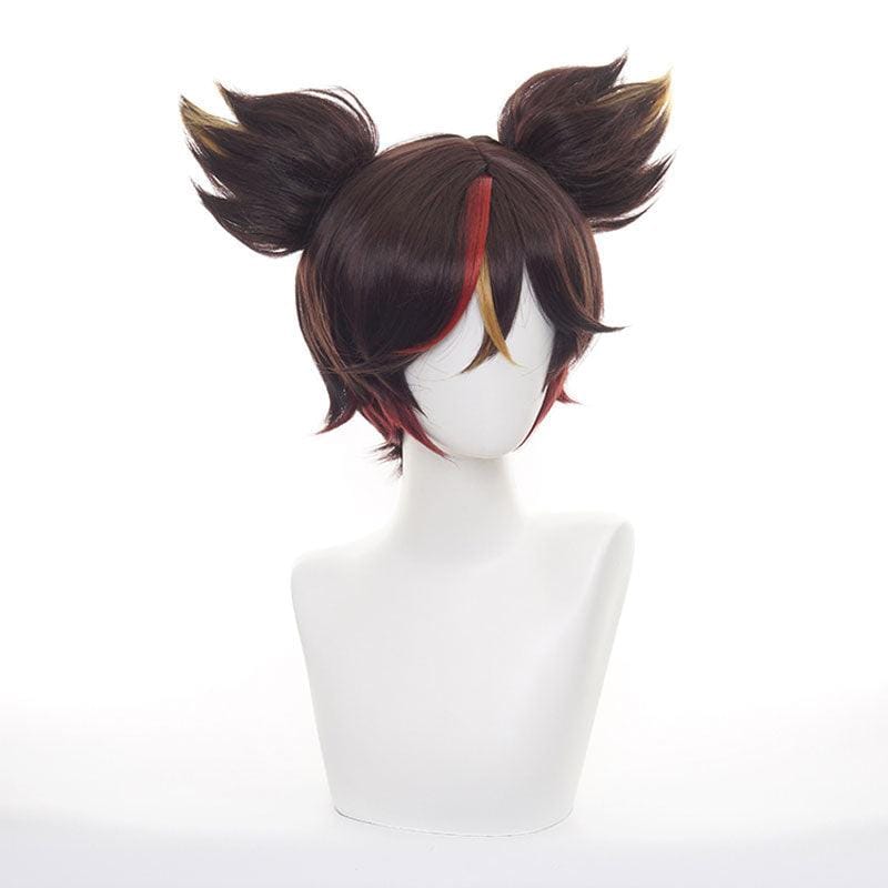 game genshin impact xinyan brown cosplay wigs