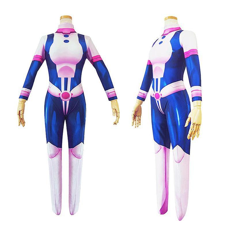 anime my hero academia ochaco uraraka combat bodysuit cosplay costume