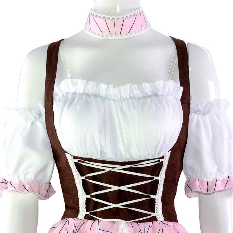 anime demon slayer kimetsu no yaiba nezuko kamado lolita cosplay costumes