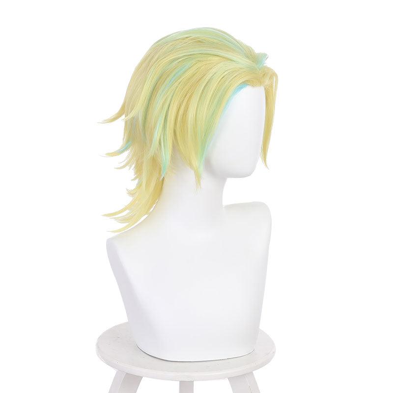 anime tokyo revengers rindo haitani yellow blue cosplay wigs