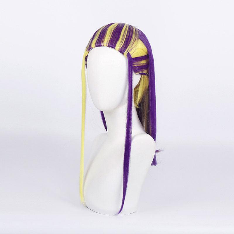 anime tokyo revengers wakasa imaushi long yellow purple cosplay wigs