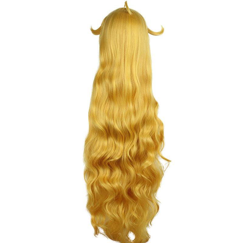 anime fairy tail mavis vermilion long golden cosplay wigs