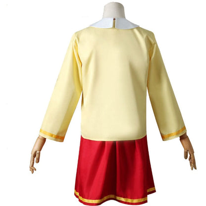 anime spy family anya forger child red dress cosplay costumes