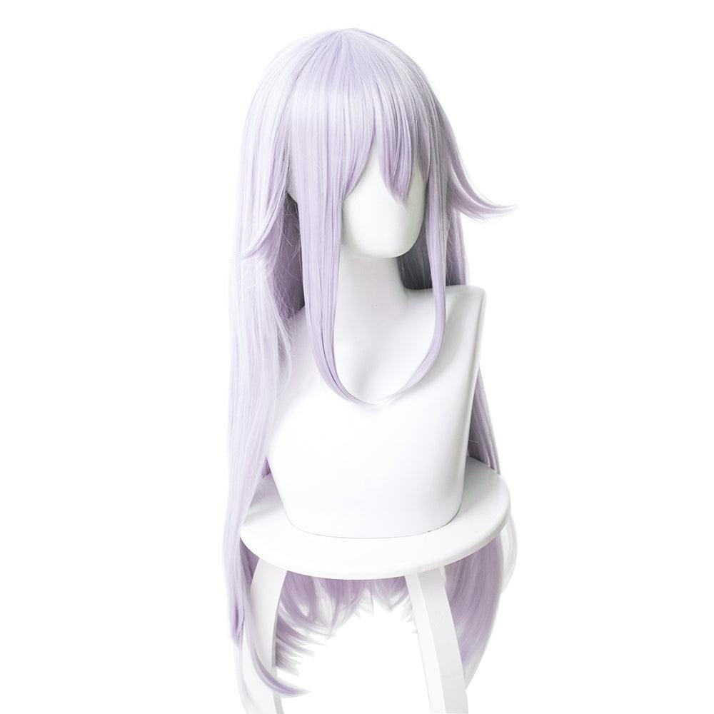 anime super mario bros king boo light purple long cosplay wig 461l