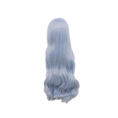 anime my hero academia eri long curly light blue cosplay wigs