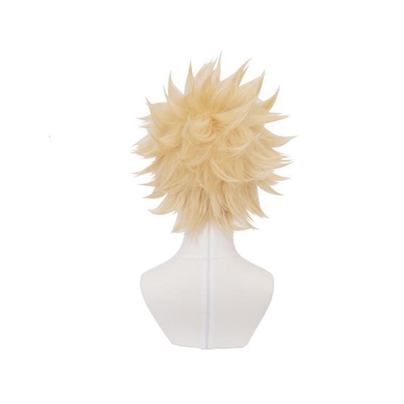 anime my hero academia katsuki bakugo cosplay wigs short blonde wig