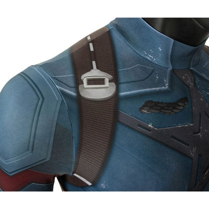 avengers 3 infinity war captain america steve rogers jumpsuit cosplay costumes with gloves