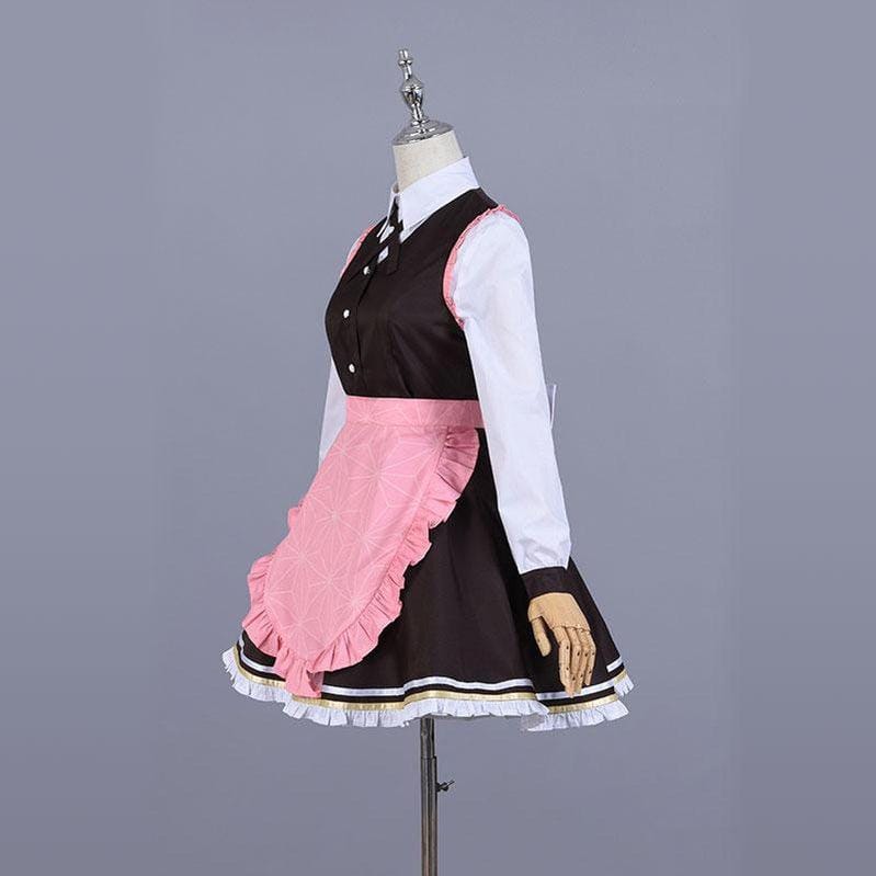 anime demon slayer kimetsu no yaiba nezuko kamado maid outfit cosplay costumes