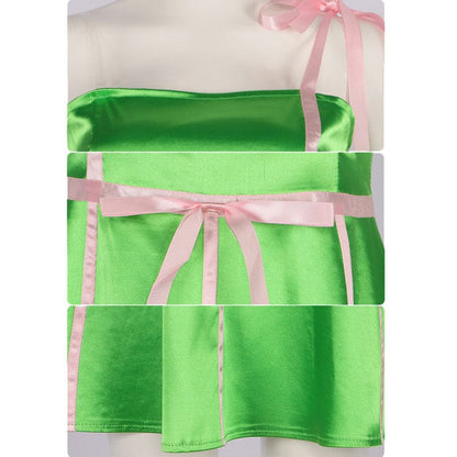 barbie movie 2023 barbie green dress cosplay costumes