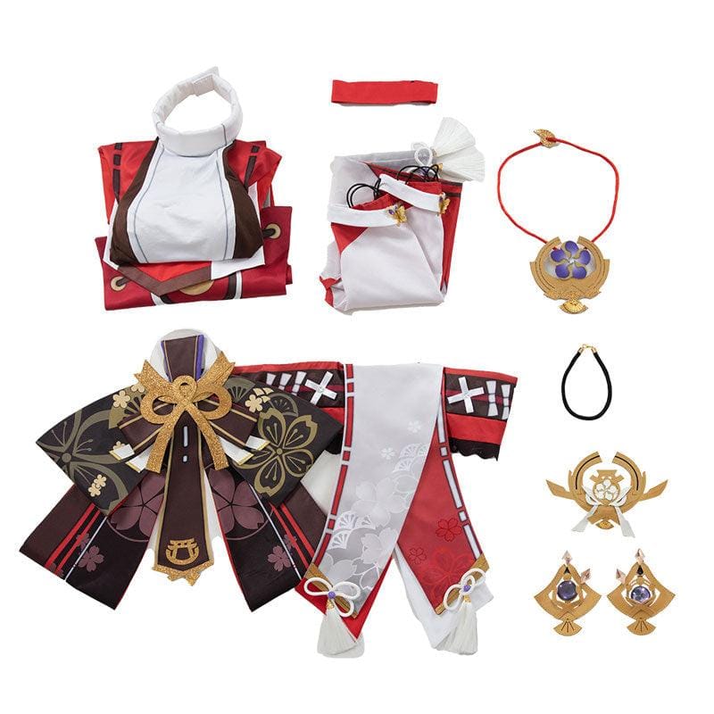 game genshin impact yae miko fullset cosplay costumes