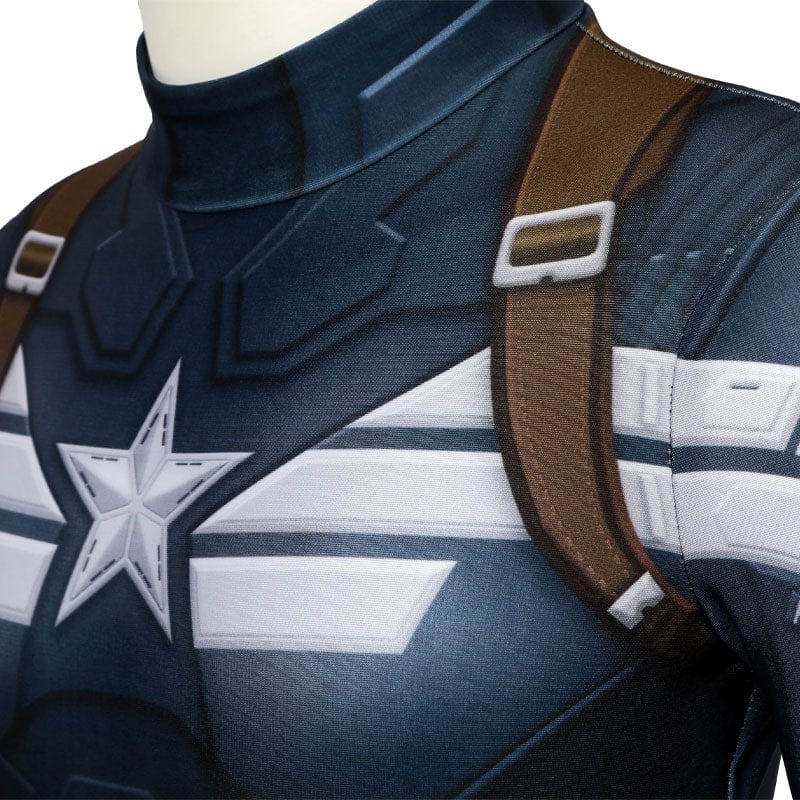 captain america the winter soldier steve rogers kids jumpsuit cosplay costumes