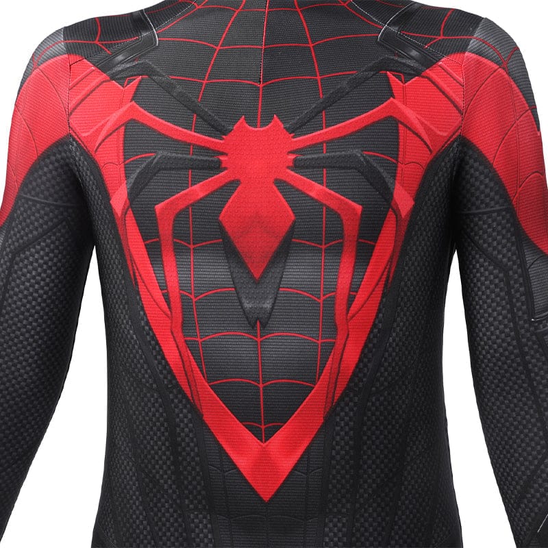 spider man ps5 miles morales suit v2 kids jumpsuit cosplay costumes