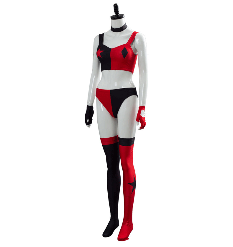 movie the suicide squad 2 birds of prey harley quinn ribbon outfits cosplay costumes