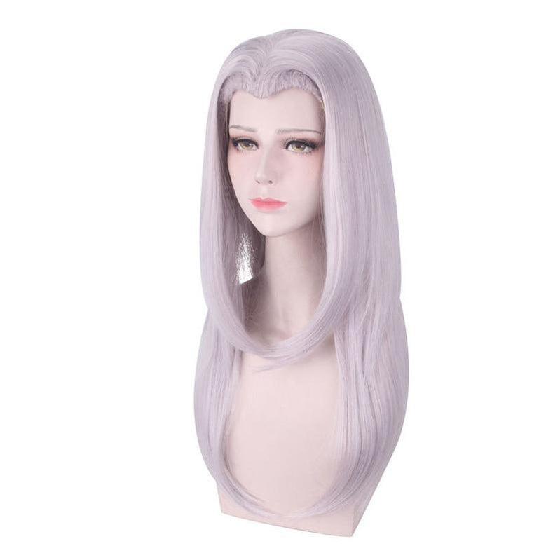 anime jojos bizarre adventure golden wind leone abbacchio long gray cosplay wigs