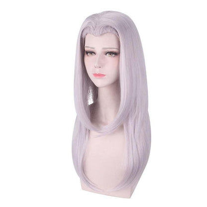 anime jojos bizarre adventure golden wind leone abbacchio long gray cosplay wigs