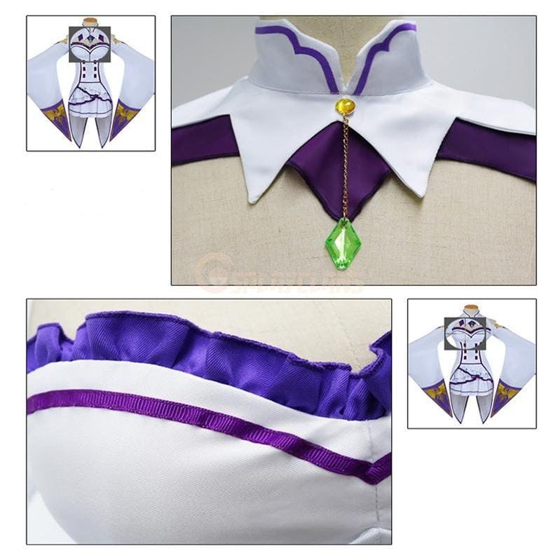 anime re zero starting life in another world emilia cosplay costume