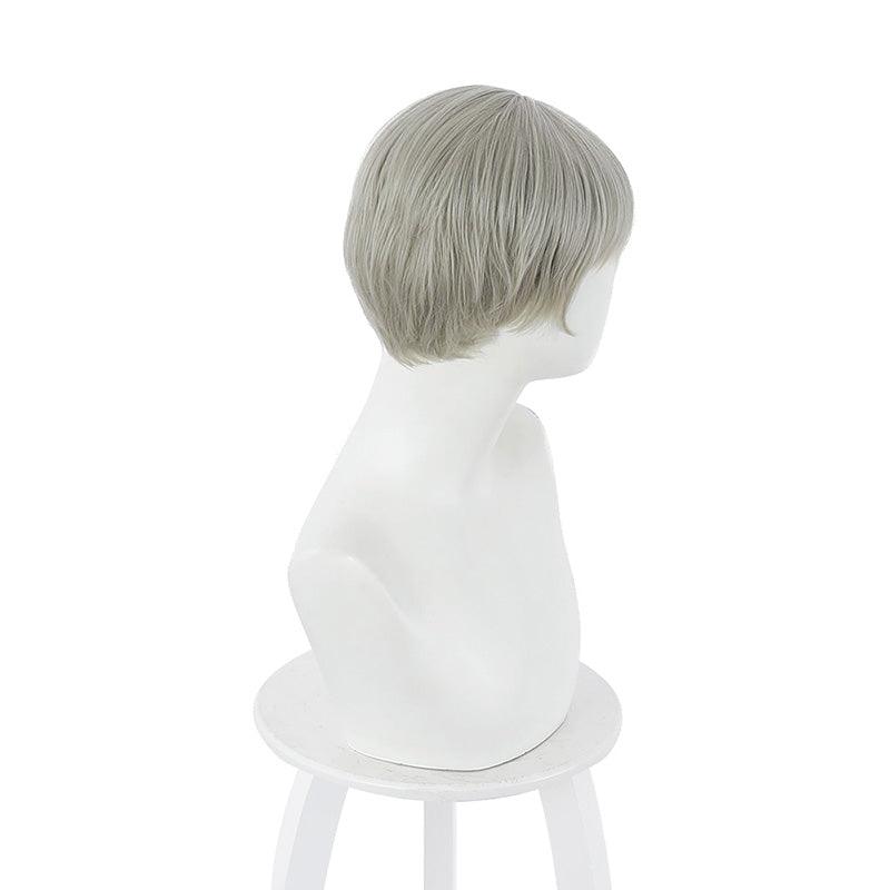 anime jujutsu kaisen toge inumaki short gray cosplay wigs