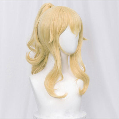 anime genshin impact jean gunnhildr golden medium cosplay wig mm09