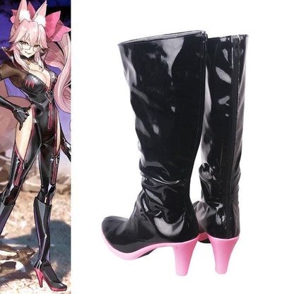 game fgo fate grand order koyanskaya of light tamamo no mae bunny girl cosplay boots shoes