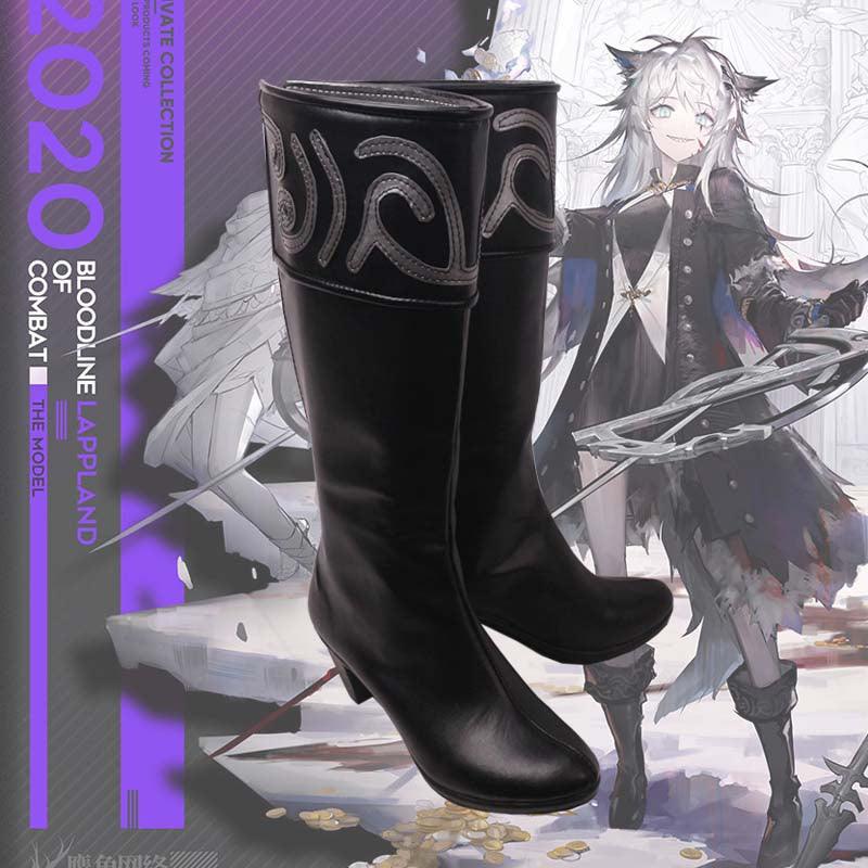 arknights lappland refined horrormare game cosplay boots shoes