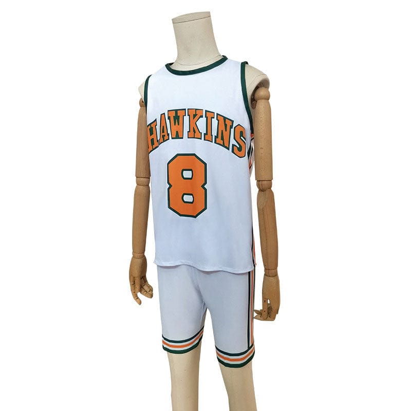 stranger things 4 hawkins high school lucas sinclair basketball jersey cosplay costumes