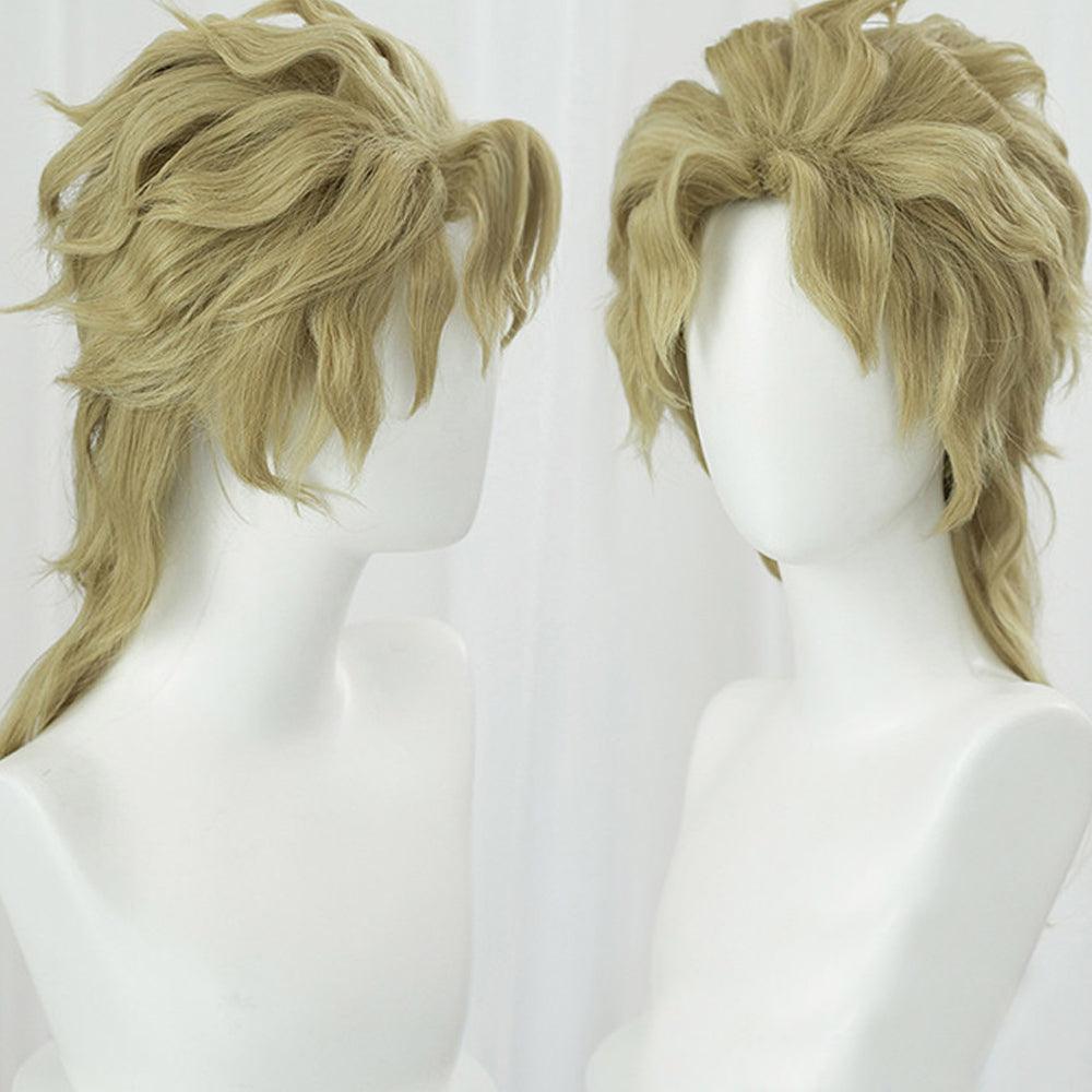 anime jojos bizarre adventure dio brando golden medium cosplay wig mm45